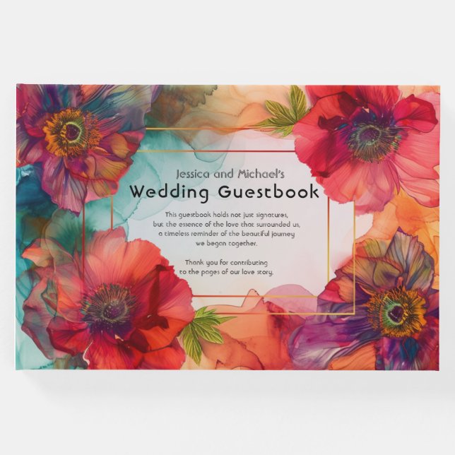 Libro De Visitas Scarlet Petal Elegance (Anverso)