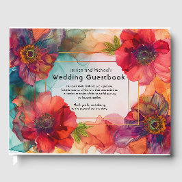 Libro De Visitas Scarlet Petal Elegance