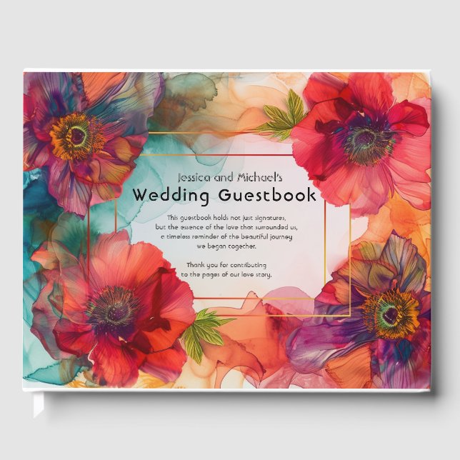 Libro De Visitas Scarlet Petal Elegance (Anverso)