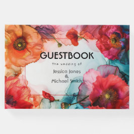 Libro De Visitas Scarlet Petal Elegance