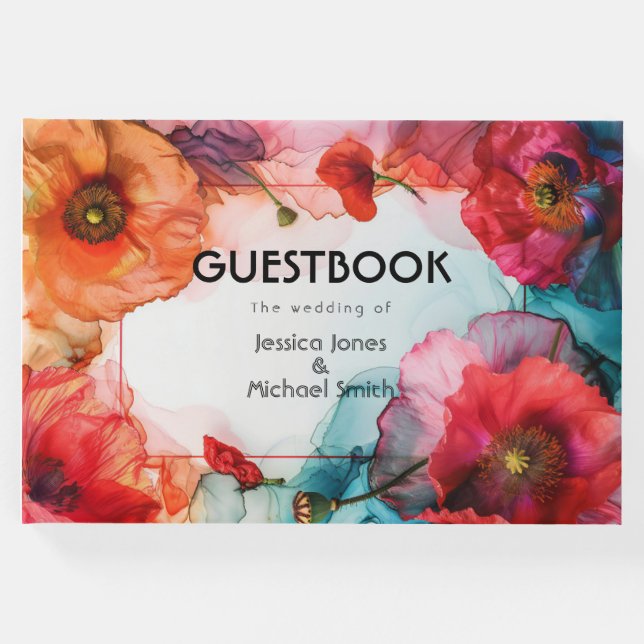 Libro De Visitas Scarlet Petal Elegance (Anverso)