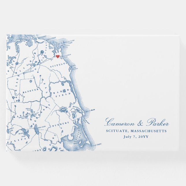 Libro De Visitas Scituate Massachusetts Map Elegant Wedding (Anverso)