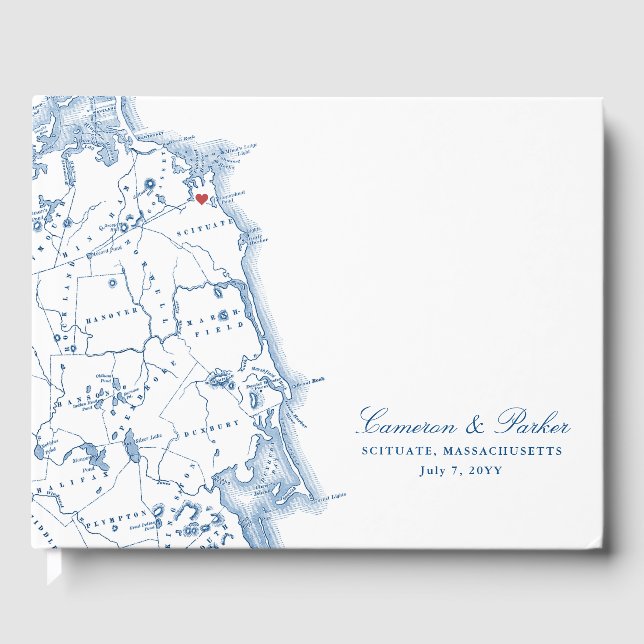 Libro De Visitas Scituate Massachusetts Map Elegant Wedding (Anverso)