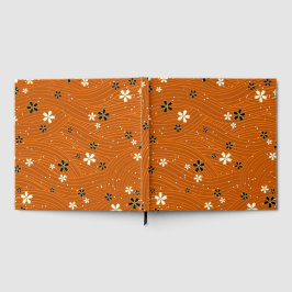 Libro De Visitas Seamless pattern with black and white flowers