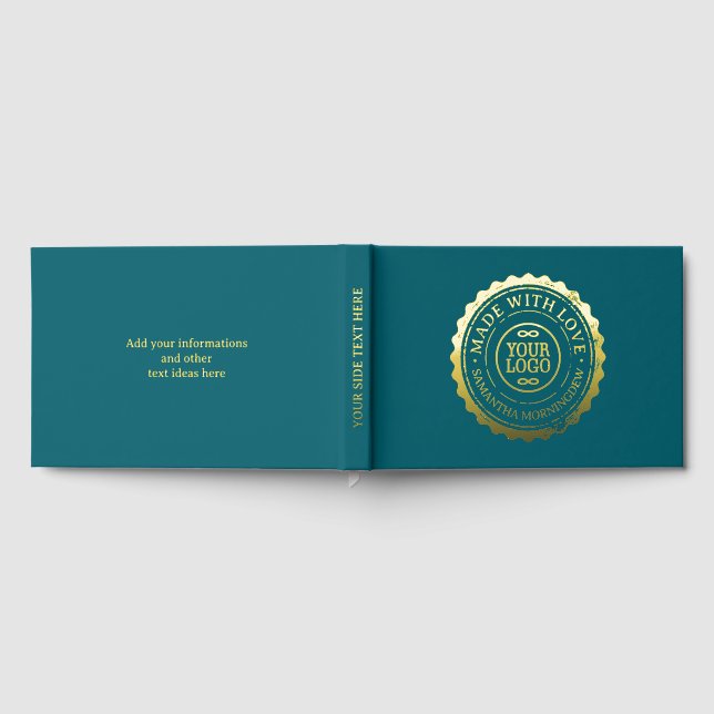 Libro De Visitas Sello - TU TEXTO Y LOGO 3 (Lleno)