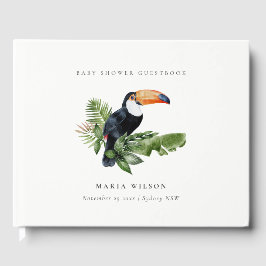 Libro De Visitas Selva tropical Toucan Fauna Baby Shower