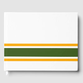 Libro De Visitas Selva Verde Amarillo Rojo Carreras Rayas En Blanco