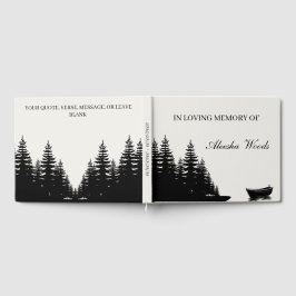 Libro De Visitas Señal de ingreso mínima personalizada para funeral