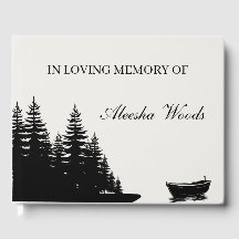 Señal de ingreso mínima personalizada para funeral