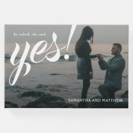 Libro De Visitas Sencilla Moda Rusa Dijo Sí Partido Compromiso