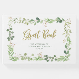 Libro De Visitas Sencilla vegetación | Boda