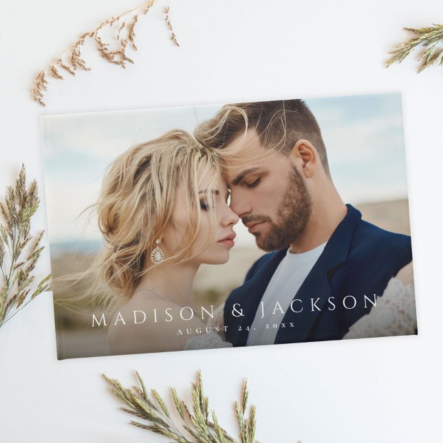 Libro De Visitas Sencilla y elegante foto Boda moderna (Subido por el creador)