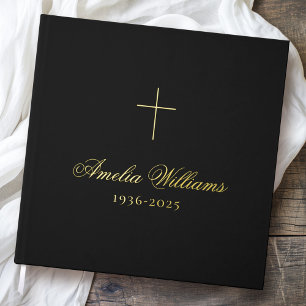 Libro De Visitas Sencillo homenaje a la memoria del funeral negro