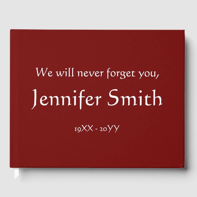 Libro de visitas sencillo y básico para la simpatí (Anverso)