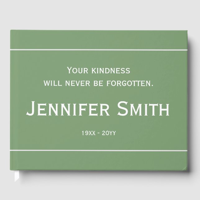 Libro de visitas sencillo y básico para la simpatí (Anverso)