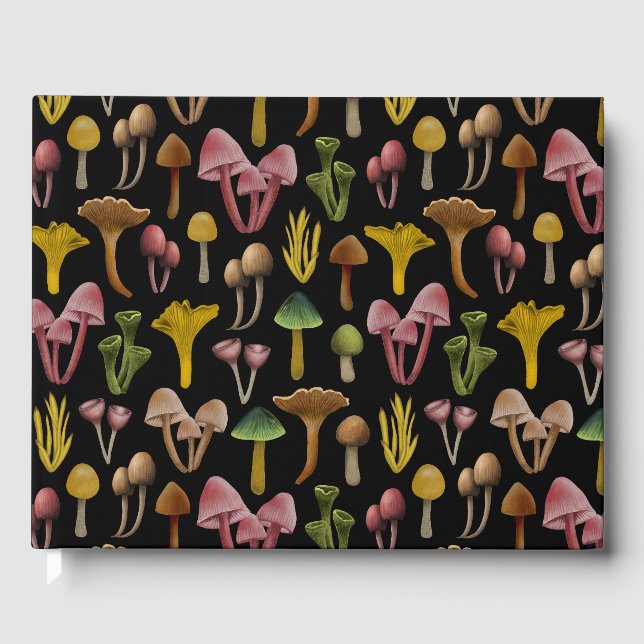 Libro De Visitas Setas, Lichen y hongos coloridos (Anverso)