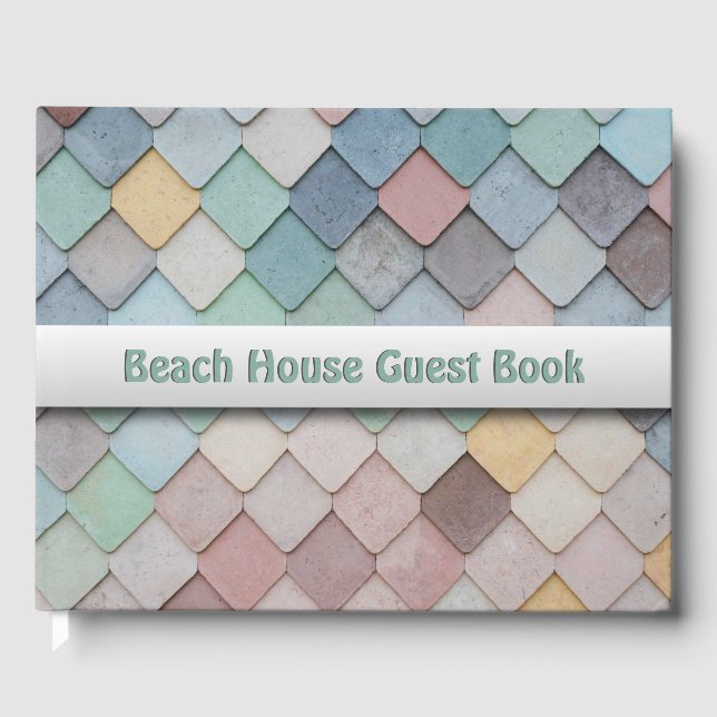Libro De Visitas Shabby Chic Pastel Tiles (Anverso)