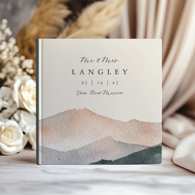 Libro De Visitas Sierra Dusk | Boda del atardecer de la montaña del (Subido por el creador)