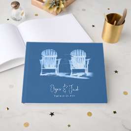 Libro De Visitas Sillas de playa Adirondack azul celeste blanco Bod