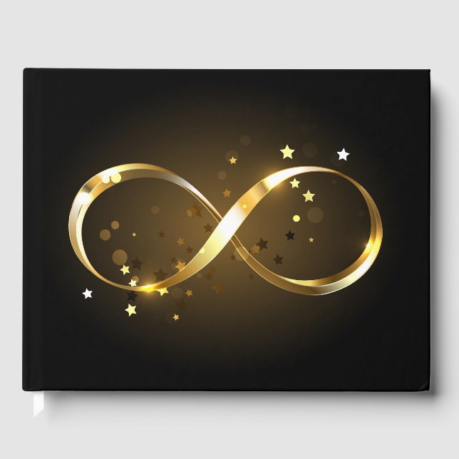 Libro De Visitas Símbolo de infinito dorado (Anverso)