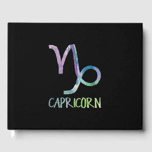 Libro De Visitas Símbolo zodiaco de Capricornio Regalo de cabra mar