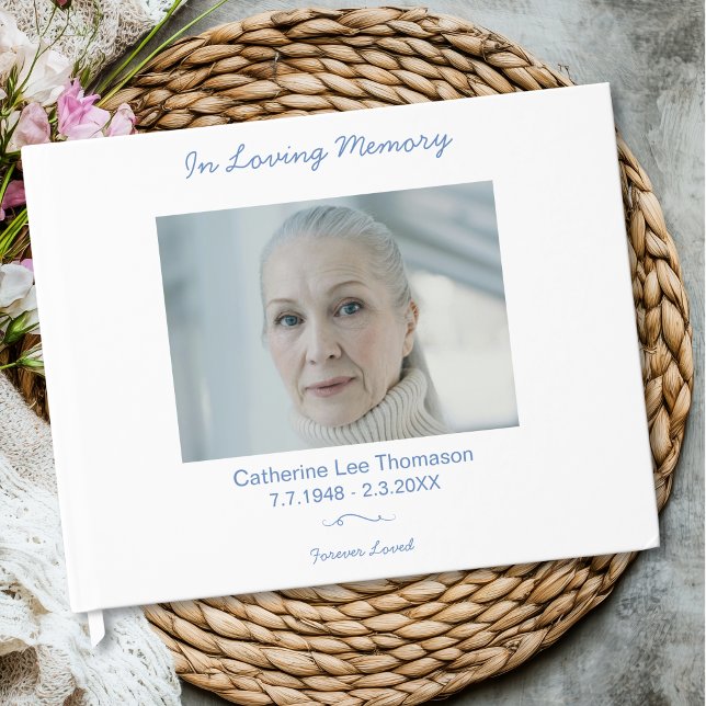 Libro De Visitas Simple Elegant Funeral In Loving Memory Guest Book (Simple Elegant Funeral In Loving Memory Guest Book
)