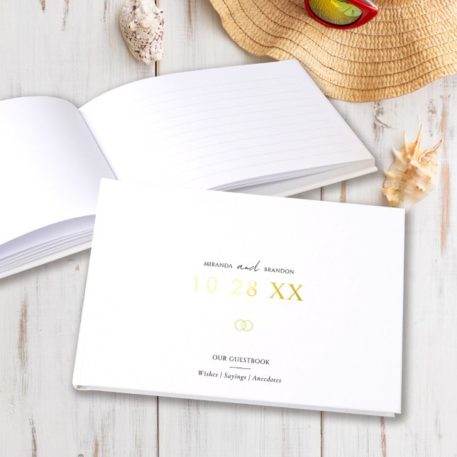 Libro De Visitas Simple Elegant Minimalist You & Me Wedding (Subido por el creador)