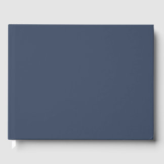 Libro De Visitas simple minimal solid color custom blue gray rich