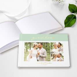 Libro De Visitas Simple Modern Light Olive Handwritten Script Photo