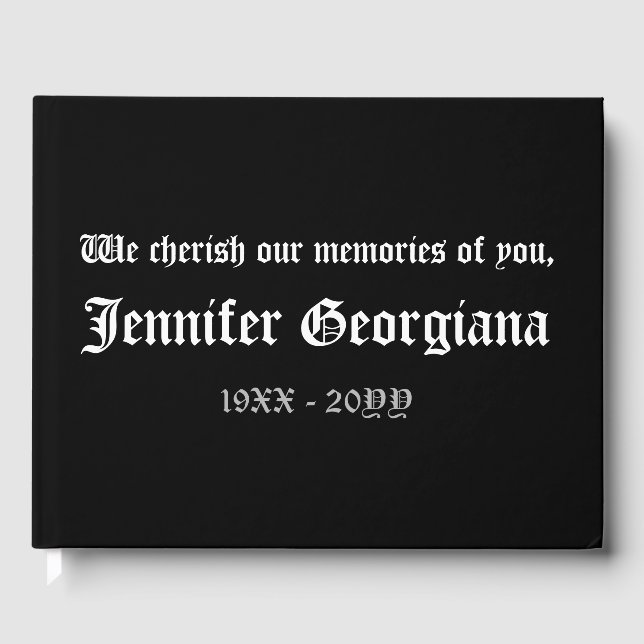 Libro de visitas simple y mínimo sobre Recuerdos (Anverso)