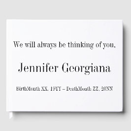 Libro de visitas simple y mínimo sobre Recuerdos