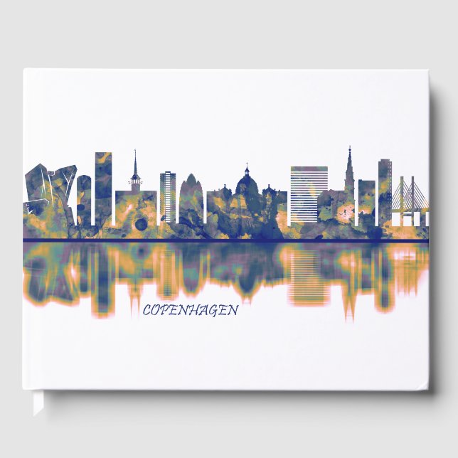 Libro De Visitas Skyline de Copenhague (Anverso)