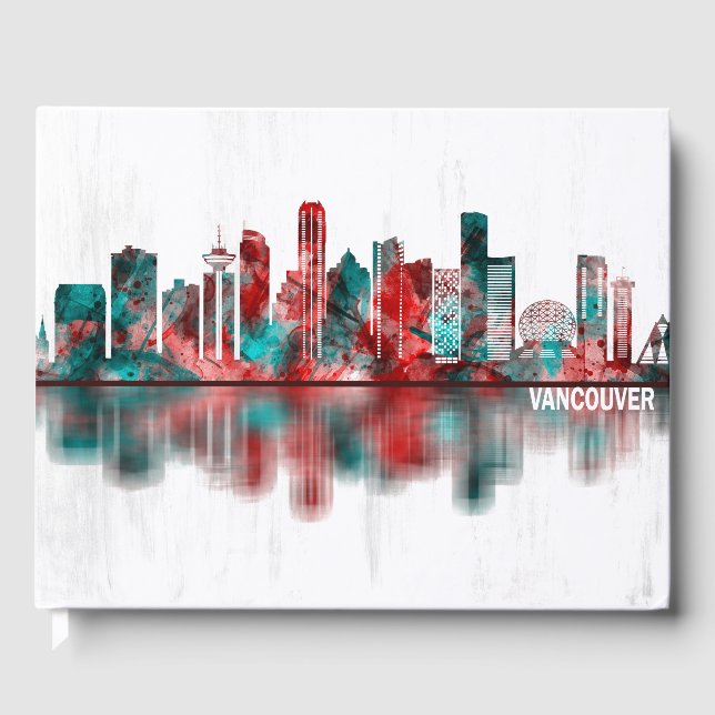 Libro De Visitas Skyline de Vancouver Canada (Anverso)