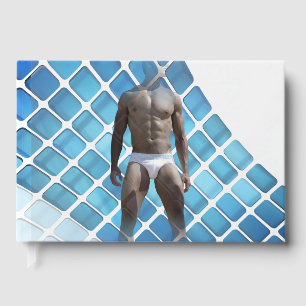 Libro De Visitas SlipperyJoe hombre muscular seis empates abs macho