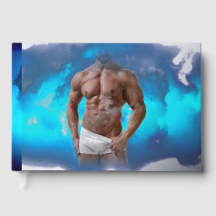 Libro De Visitas SlipperyJoe hombre musculoso barbudo sin camiseta
