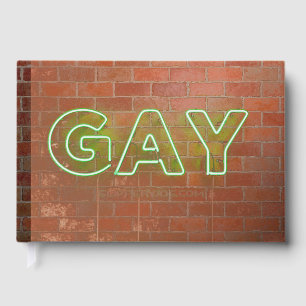 Libro De Visitas SlipperyJoe iluminó el letrero de neón gay brillan