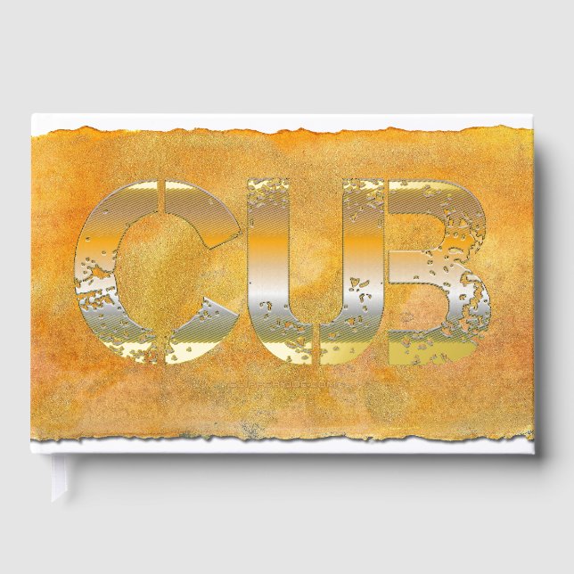 Libro De Visitas SlipperyJoe's cub word naranja-tonos marrones pro (Anverso)