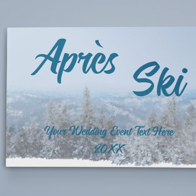 Libro De Visitas Snowy Mountain Forest sobre el Boda de esquí (Subido por el creador)