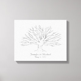 Libro de visitas sobre el árbol de huella digital 