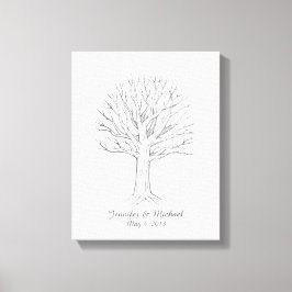Libro de visitas sobre el árbol de huella digital 