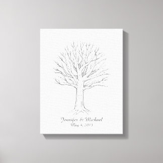 Libro de visitas sobre el árbol de huella digital 