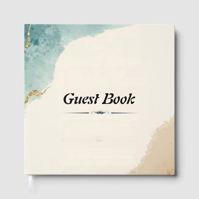 Libro de visitas sobre el tema de la playa (Anverso)