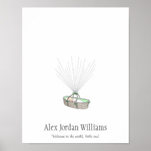 Libro de visitas sobre globos de huellas dactilare