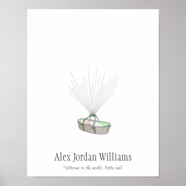 Libro de visitas sobre globos de huellas dactilare (Frente)