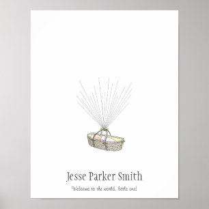 Libro de visitas sobre globos de huellas dactilare