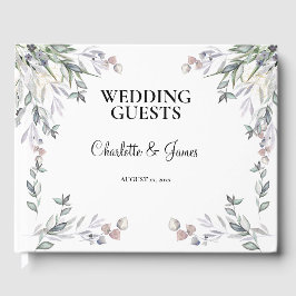 Libro De Visitas Soft Purple Scottish Heather Wedding