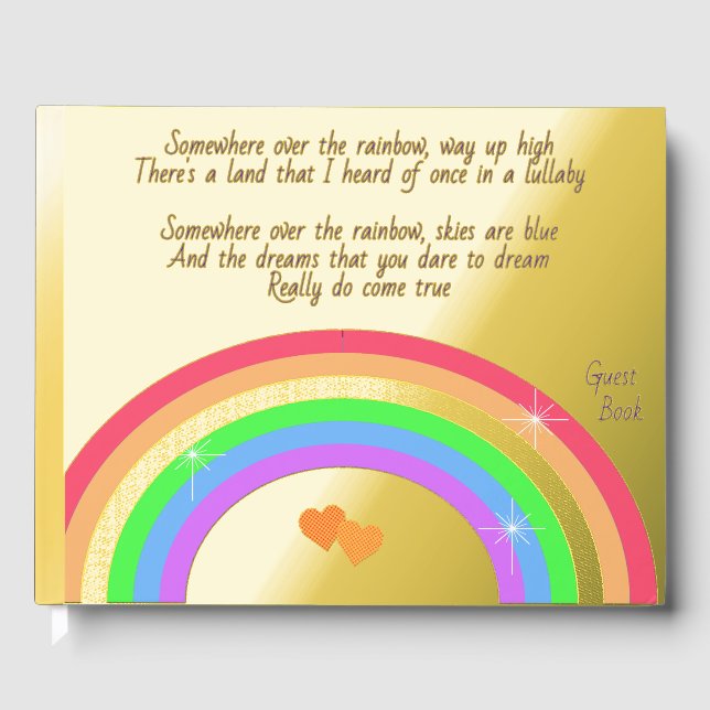 Libro De Visitas Somewhere Over the Rainbow (Anverso)
