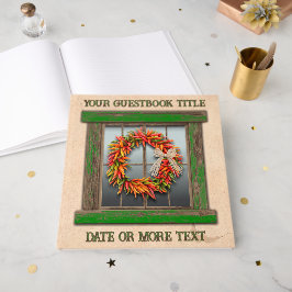 Libro De Visitas Southwest Chile Pepper Wreath Window Personalized 