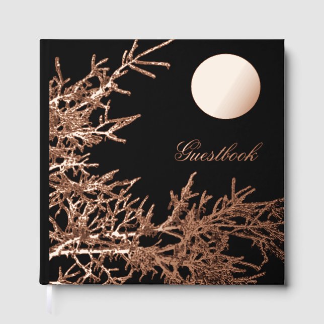 Libro De Visitas Sparking Crystal Tree In Moonlight (Anverso)