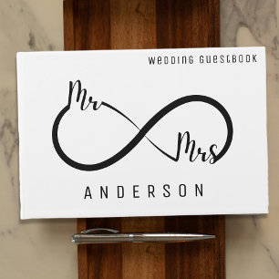 Libro De Visitas Sr. y Sra. Infinity Symbol Boda